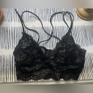 Out from under bandeau bralette lace black size M